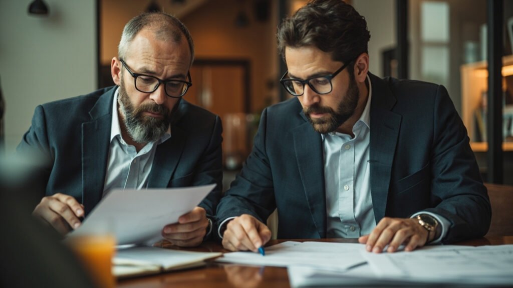 Fix and flip commercial loans advisor reviewing renovation budget and loan terms