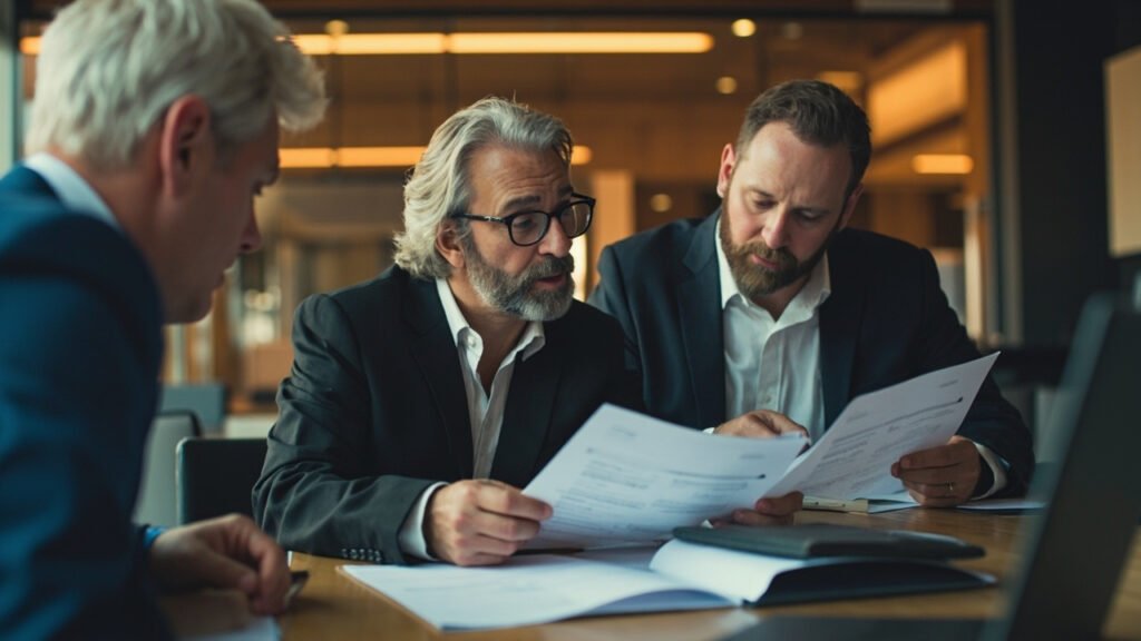 1031 exchange financing advisor reviewing closing deadline documents