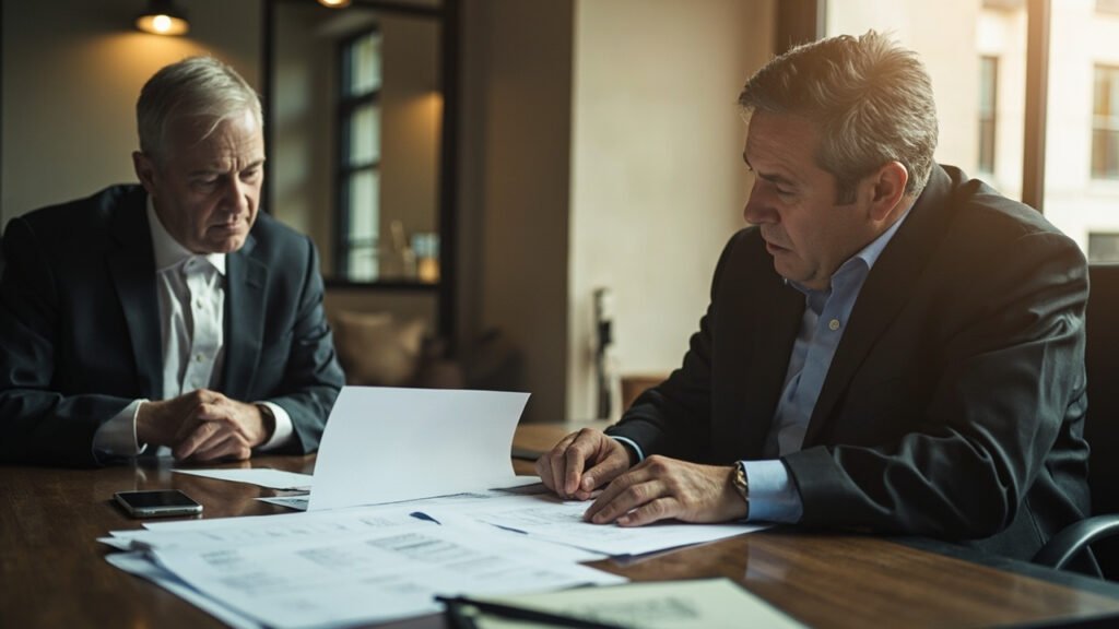 No experience loans advisor reviewing first-time commercial real estate borrower package