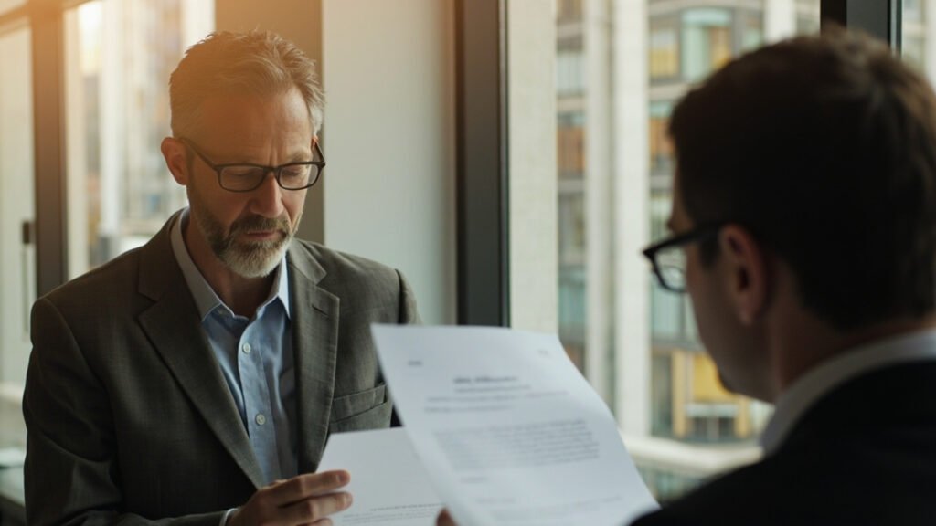 SBA loan alternatives advisor reviewing decline letter and commercial financing terms